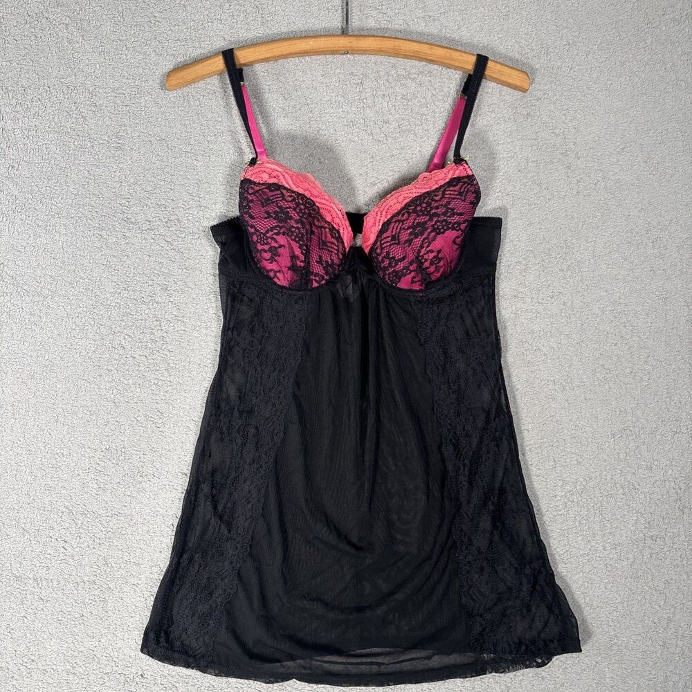 Fredrick's Of Hollywood‎ Women's Size M Camisole Sheer Lingerie Chemise Babydoll